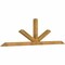 Ekena Millwork Saratoga Timber Gable Bracket, Western Red Cedar, 108"W x 31 1/2"H x 4"D x 4"F, 7/12 Pitch GBW108X31X0404SAR00RWR - alternate 4